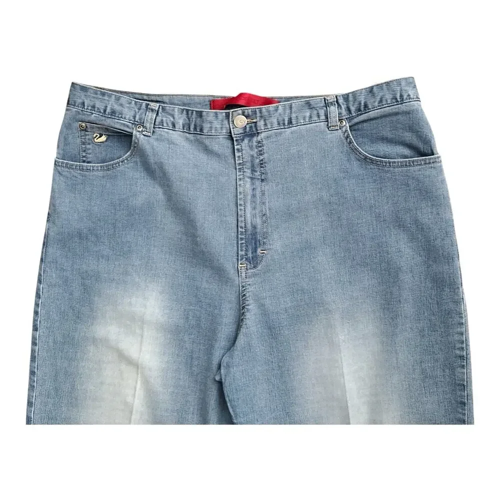 Gloria Vanderbilt Jeans Womens 16 Light Wash Straight Blue Vintage 31